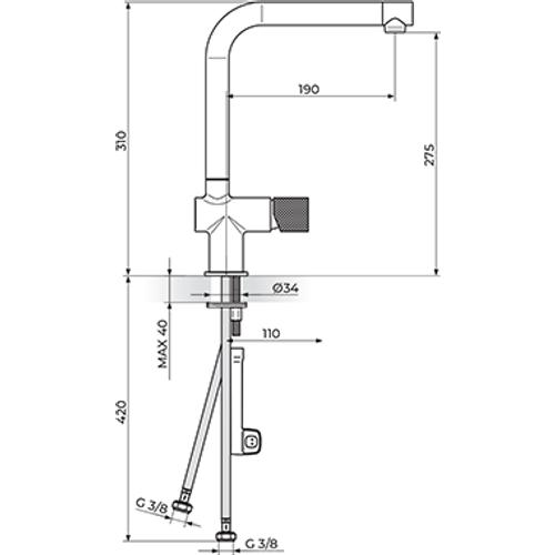 Rosan  S.2 Baterija za sudoperu slika 2