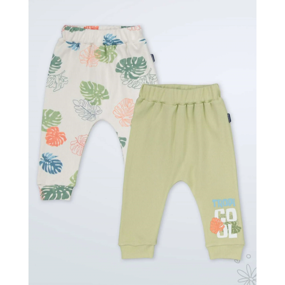 Miniworld Donji dio trenerke za bebe Pistacio 2, 2kom slika 1