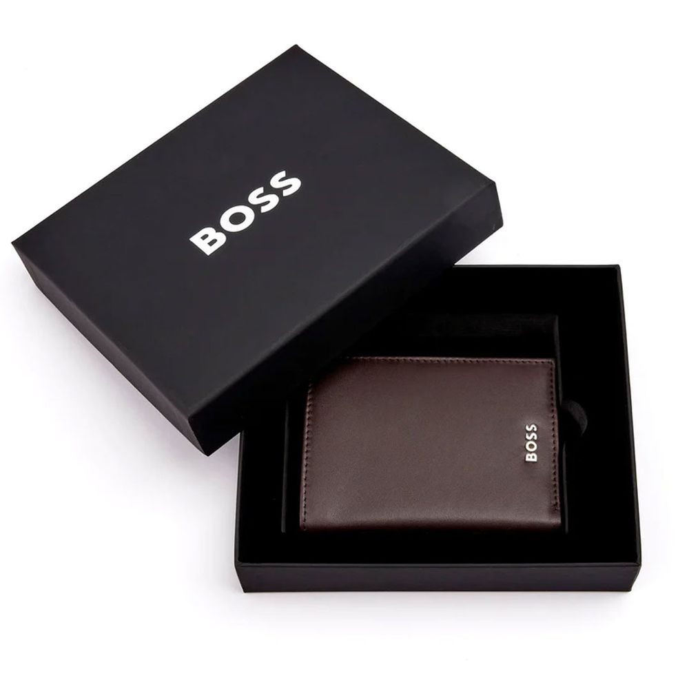 Hugo Boss Novčanik sa vertikalnim preklopom Classic Smooth HLO403Y, braon slika 3