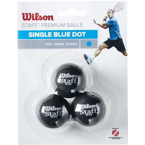 Wilson staff squash blue dot 3 pack ball wrt618000 slika 2