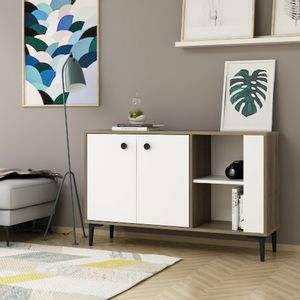 Woody Fashion Konzola, Sahra - Walnut, White