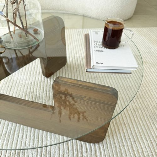 Mia - Walnut, Transparent Walnut
Transparent Coffee Table slika 5