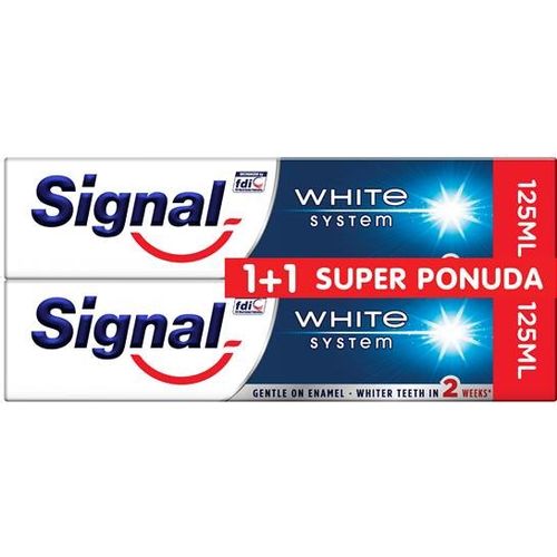 Signal pasta za zube White System Duopack 2x125ml slika 1