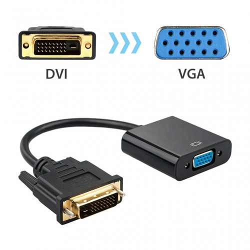Adapter DVI (24+1) na VGA Z crni JWD-HV13 slika 1