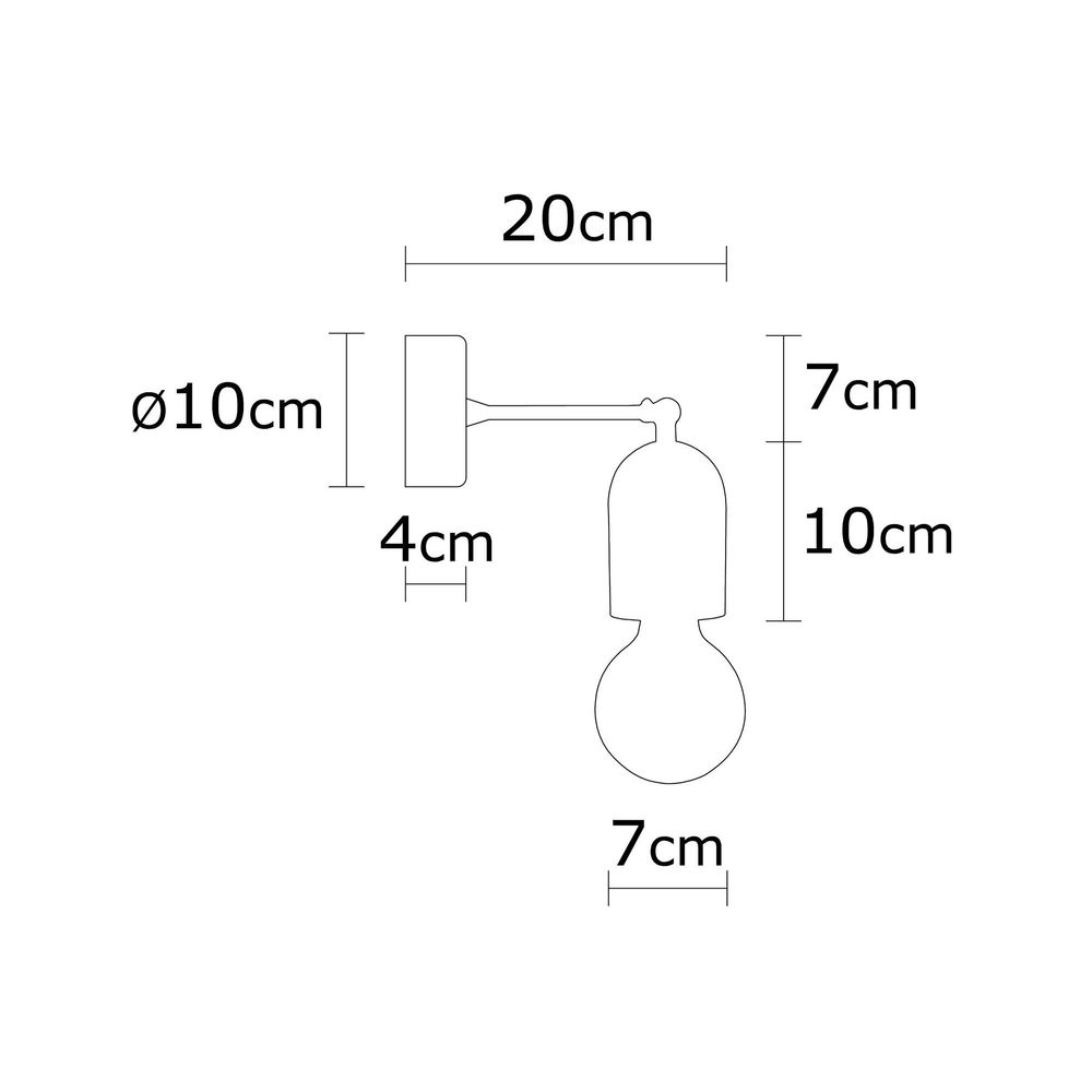 Datca - N-934 Prirodna Zidna Lampa slika 3