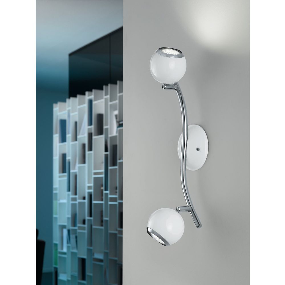 Eglo Bimeda reflektor/2, led, gu10, 2x3w, 2x240lm, bijela/krom  slika 2