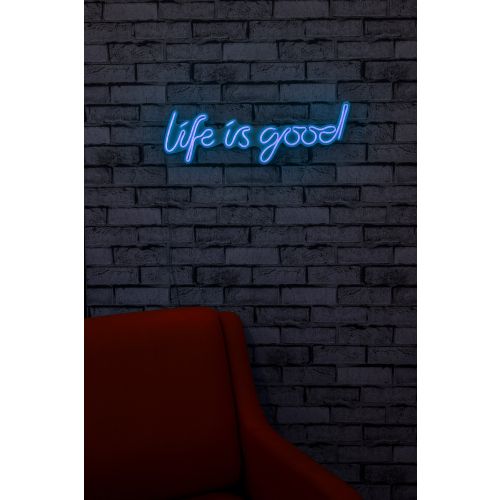 Wallity Ukrasna plastična LED rasvjeta, Life Is Good - Blue slika 11