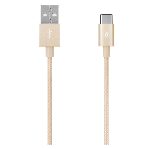 Ttec Kabel - USB-C to USB (1,20m) - Gold - Alumi Cable slika 1