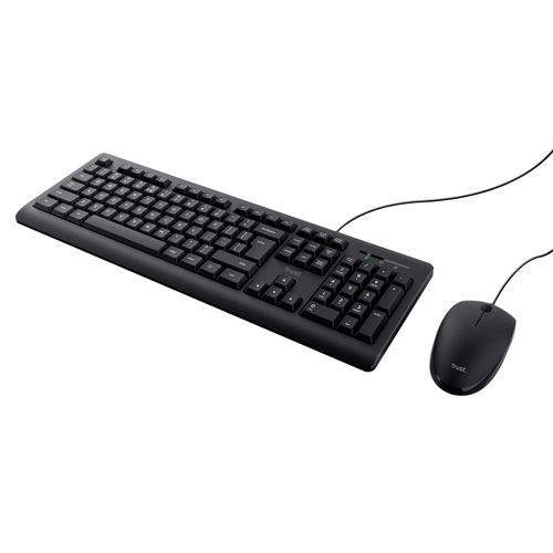 Tastatura+miš TRUST Basics žični set US crna slika 2