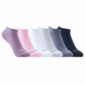 Skechers 6pk womens no show socks s114230-ast