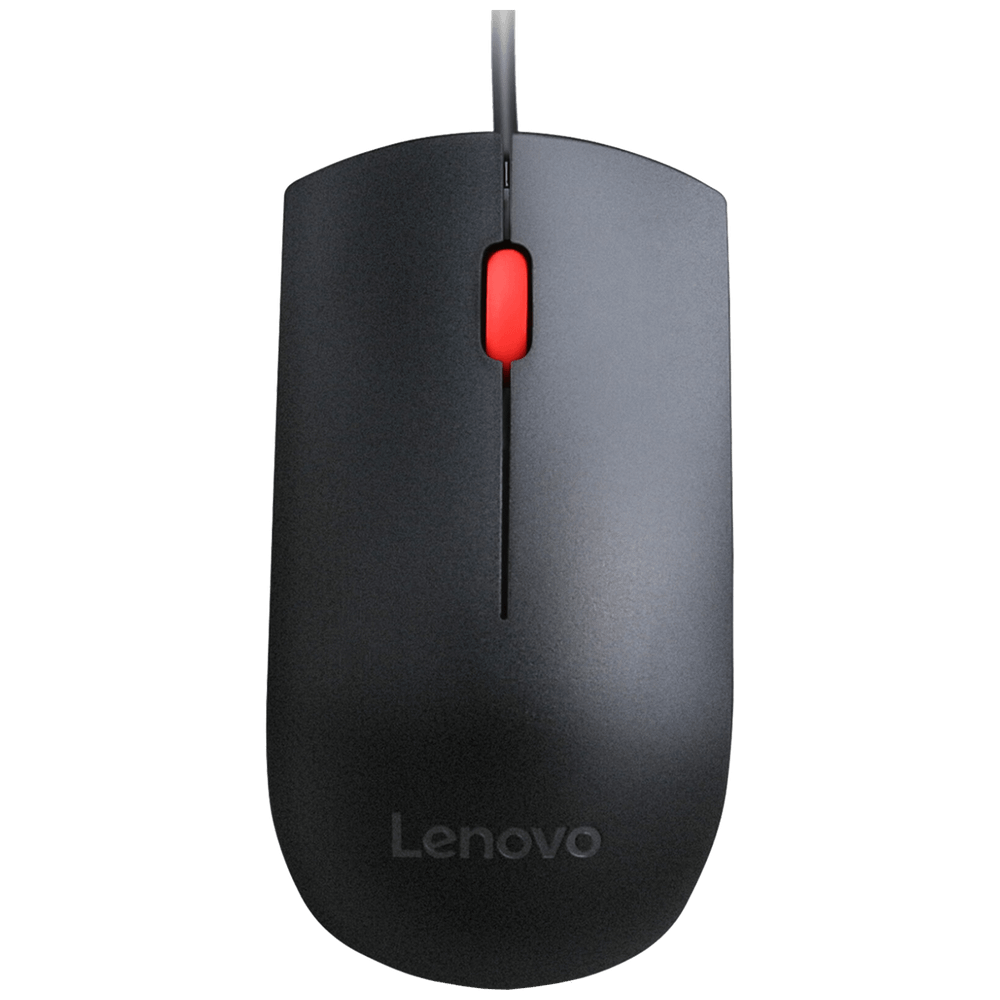 Lenovo Miš optički, 1600 dpi, 3 tipke, USB - OEM USB Optical Ergonomic Mouse slika 2