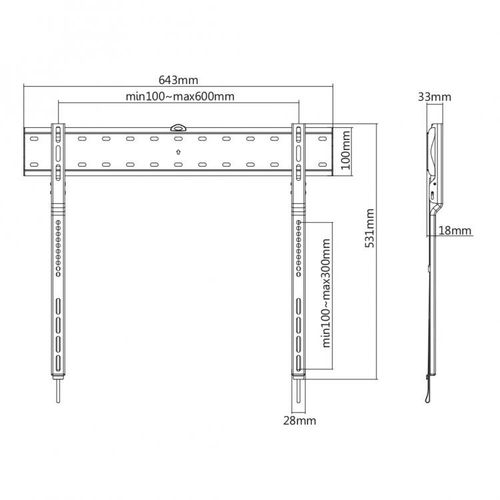 SBOX stalak PLB-7036F (43-80"/40kg/600x300) slika 7