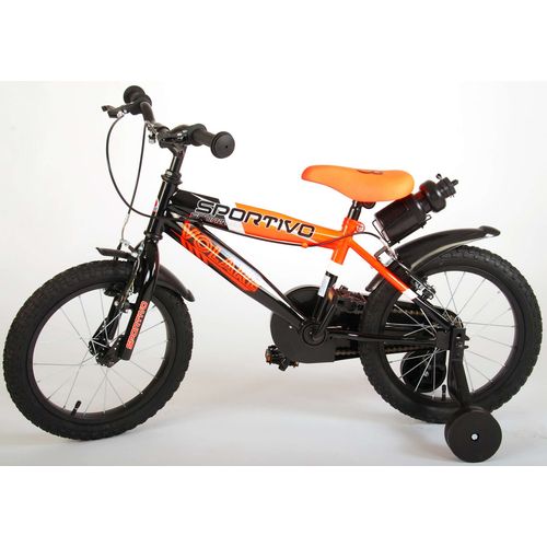 Dječji bicikl s dvije ručne kočnice Volare Sportivo 16" neon narančasti slika 14