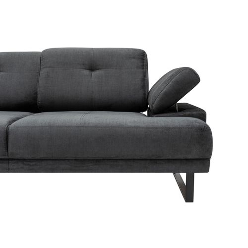 Atelier Del Sofa Kutna garnitura, Antracit, Mustang Large Left - Anthracite slika 13