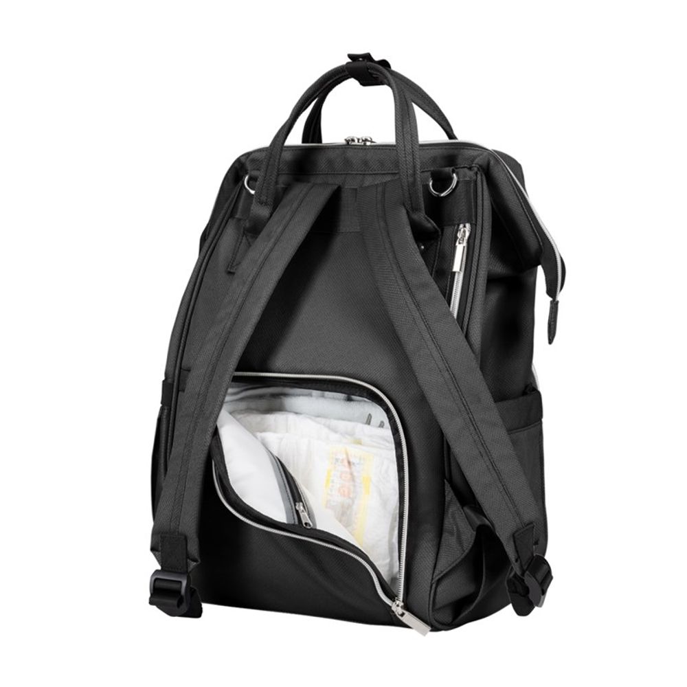 Kikka Boo Torba/Ruksak Siena, Black&Silver slika 6