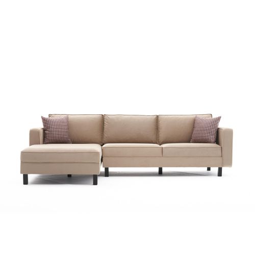 Atelier Del Sofa Kutna garnitura, Krem, Kale Velvet Left - Cream slika 6