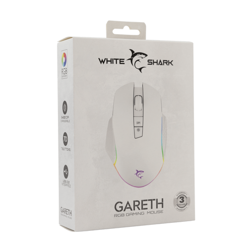 White Shark GM 5009 GARETH, Mouse White slika 5