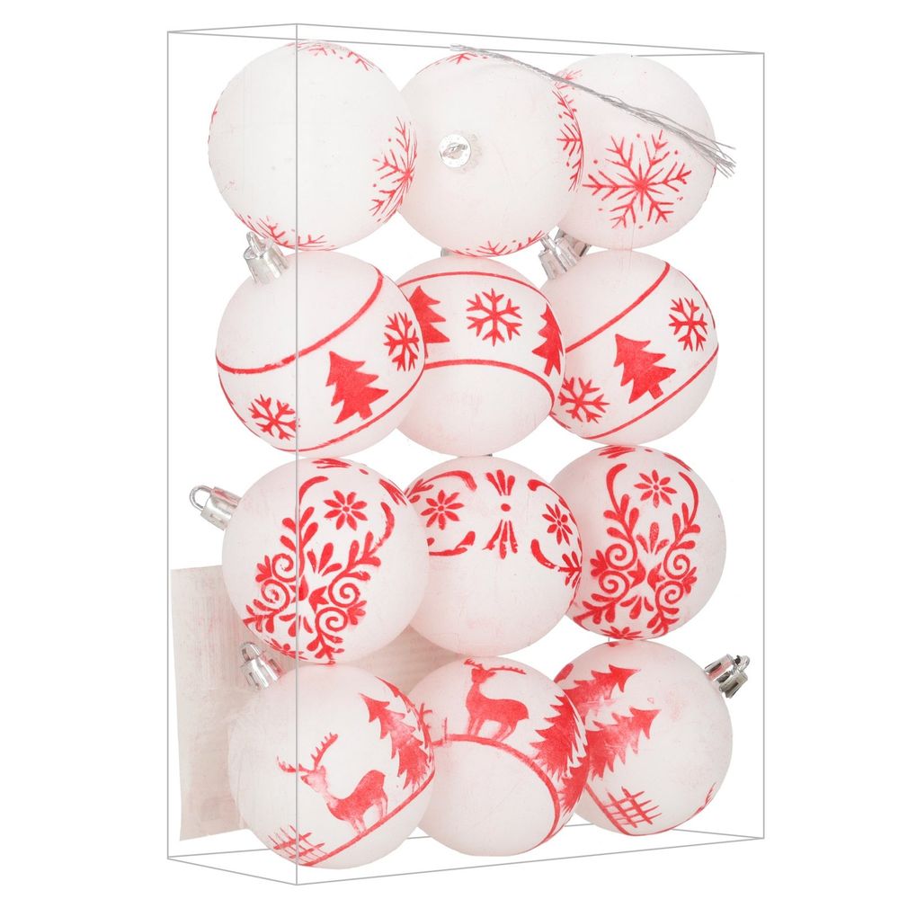 Ca1541 set božićnih kuglica 6 cm 12 kom. slika 4