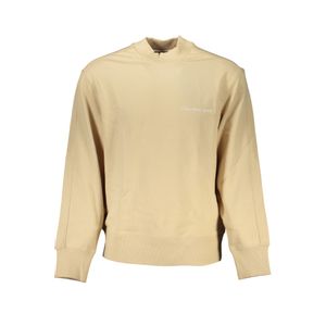 CALVIN KLEIN MEN'S BEIGE ZIPLESS SWEATSHIRT