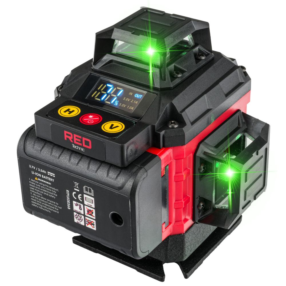 LASERSKA NIVELA KRIŽNI LASER 4D 360 ZELENI RTPLK0036 slika 3