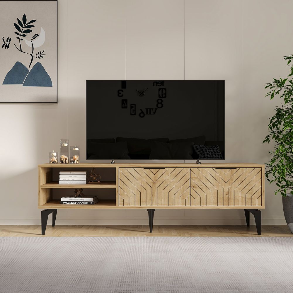 TV Stalak Regina u boji safirnog hrasta slika 1