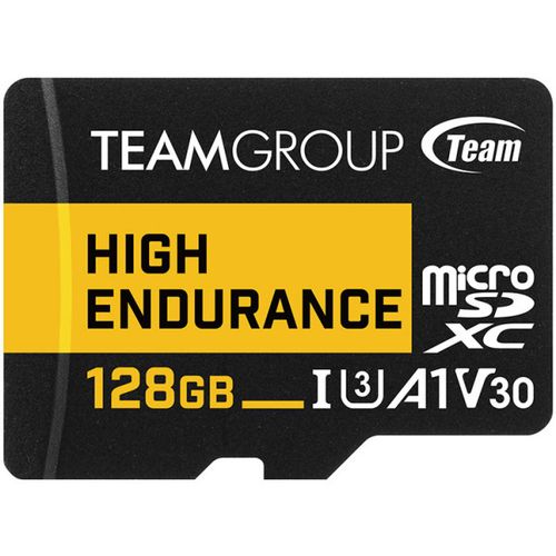 TeamGroup MICRO SDXC 128GB High Endurance UHS-I U3 V30,100/50MB/s, THUSDX128GIV3002 ZA VIDEO NADZOR! slika 1