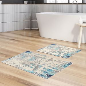 KT496 v2 Multicolor Bathmat Set (2 Pieces)