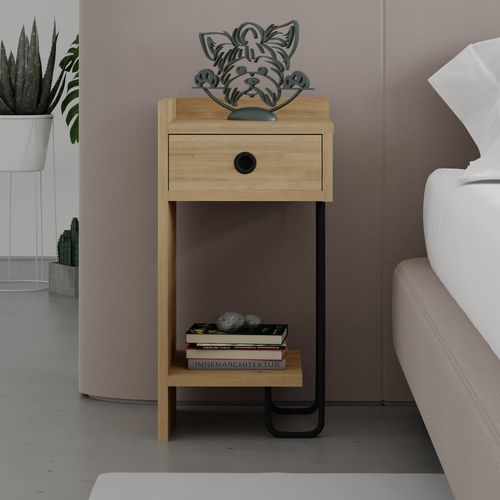 Sirius Left - Oak v2 Oak Nightstand slika 5