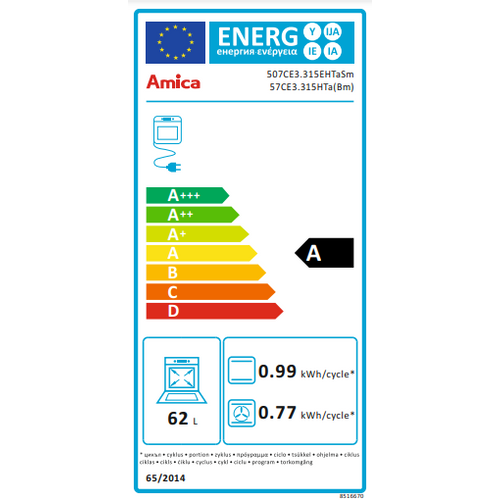 Amica Štednjak Staklokeramika 57CE3.315HTa(Bm) (58149) slika 10