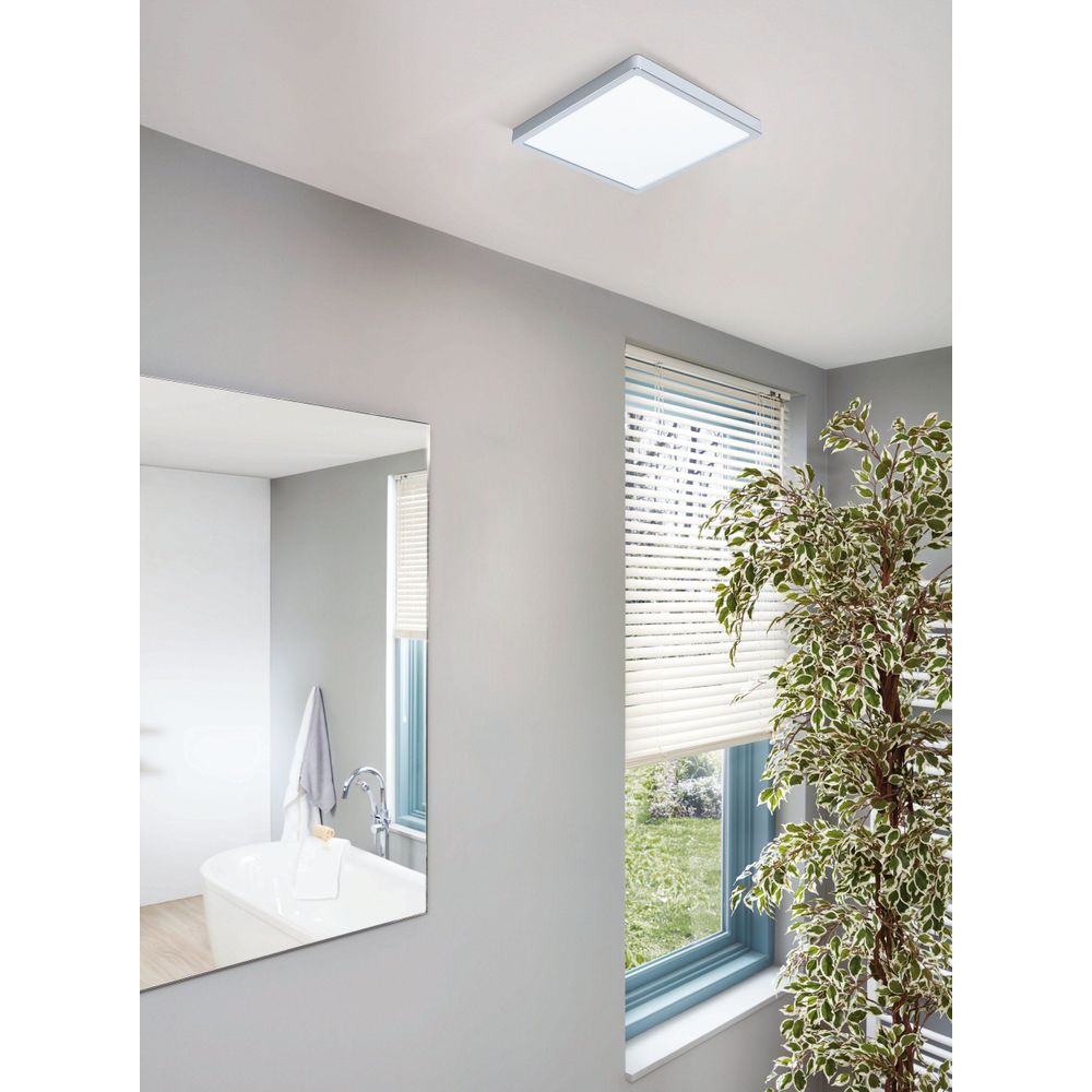 Eglo Fueva 5 nadgradna led, 20w, 2300lm, ip44, 285x285, bijela/krom/plastika  slika 9