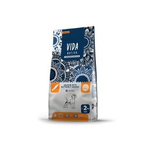 VIDA NATIVA Suha hrana za odrasle pse patuljastih i malih rasa sa lososom i muskantnom tikvom, 2 kg