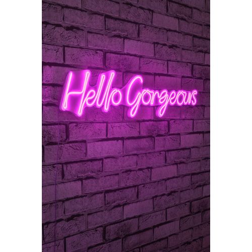 Wallity Zidna dekoracije svijetleća GORGEOUS, Hello Gorgeous - Pink slika 6