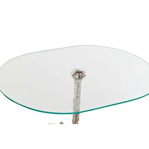 Pomoćni stolić DKD Home Decor Aluminij Kristal Konj (54 x 39 x 57 cm)
