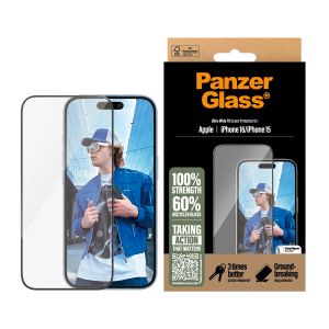 Panzerglass zaštitno staklo za Iphone 16/15 ultra wide fit