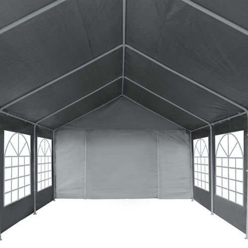 Šator za zabave od PE-a 4 x 8 m sivi slika 6