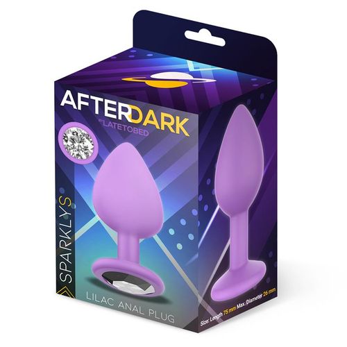 Afterdark Sparkly Butt Plug Lilac S slika 4