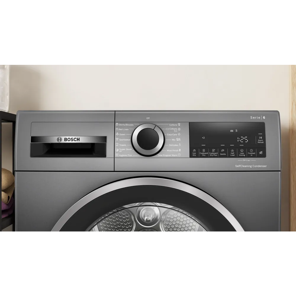 BOSCH sušilica rublja Serie 6| , 8 KG, A+++ , SelfCleaningCo GRAFITNA SIVA slika 2