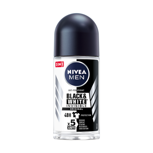 NIVEA Men Black & White Invisible dezodorans roll-on 50ml slika 1