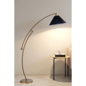 Opviq Podna lampa 637, crna, zlatna