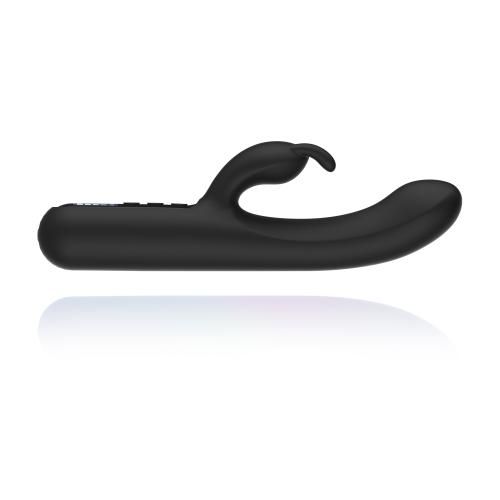 Digitalni rabbit vibrator BLACQ, crni slika 4