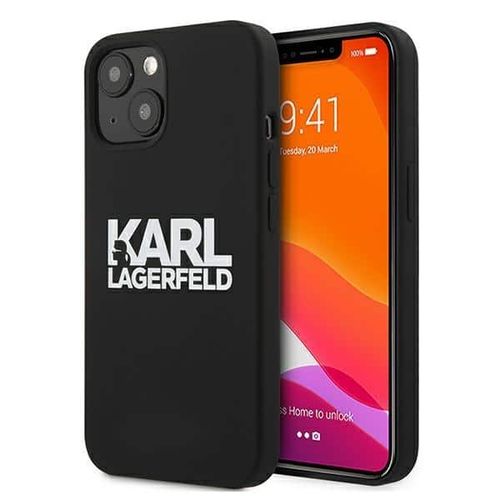 Karl Lagerfeld originalna Silicone Stack Logo maska za iPhone 13 mini slika 1