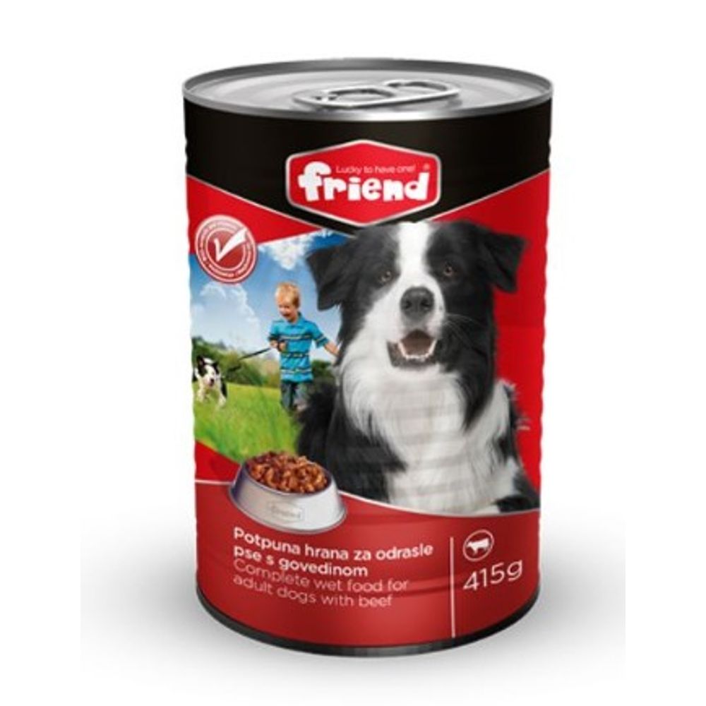 Friend hrana za pse u konzervi Govedina 415g slika 1