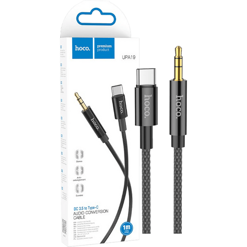 hoco. Audio kabl USB type C na 3.5 mm, 1.0 met - UPA19 Black slika 1