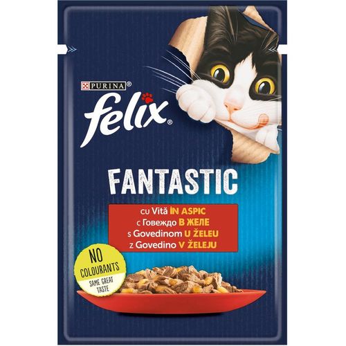 FELIX Fantastic za mačke Govedina XXL Pakovanje ( 26x85g)  slika 2