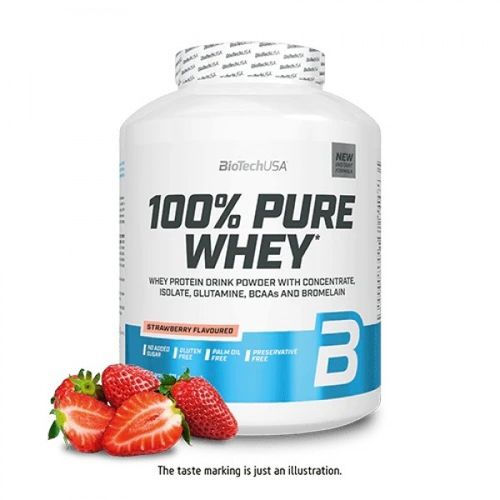 BioTech USA Pure Whey 2,27 Kg Jagoda slika 1