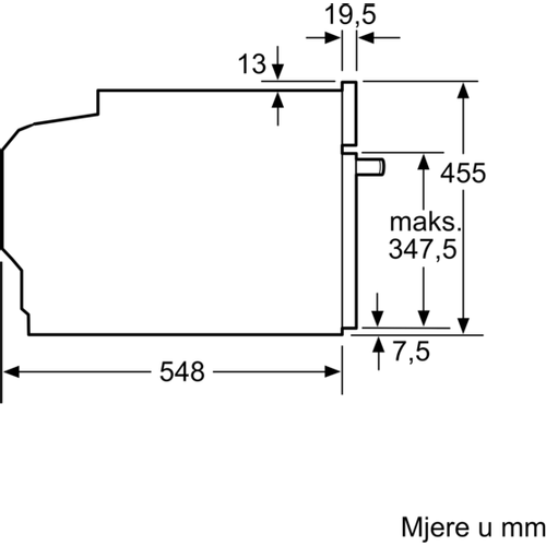 Bosch ugradbena pećnica s funkcijom mikrovalova 60x45 cm CMG676BB1 slika 8
