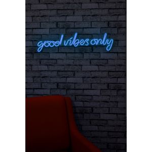 Wallity Good Vibes Only - Plava dekorativna plastična LED rasveta