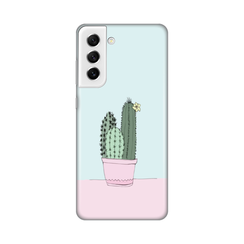 Torbica Silikonska Print za Samsung G990 Galaxy S21 FE Cactus slika 1