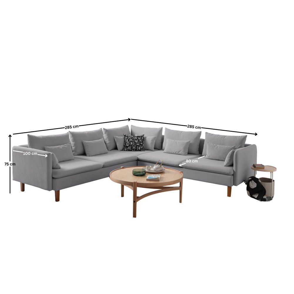 Ugaona Sofa Flexy L - siva slika 7