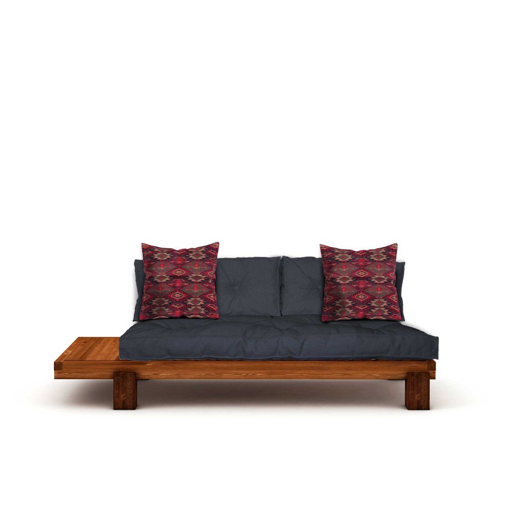 Lounger CPT8378-200, boje teak i mornarsko plava slika 4